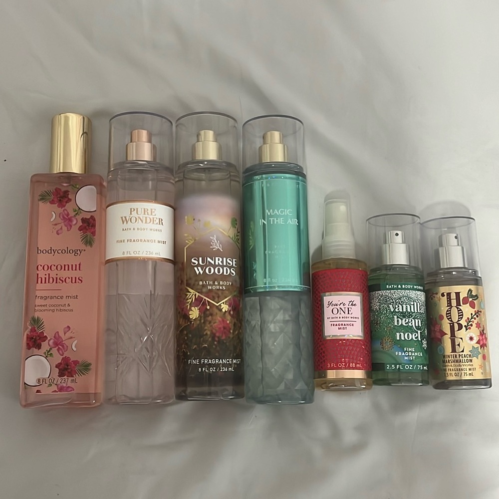 bath and body works body mist bundle